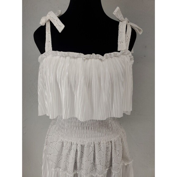 Fairy Angel Soft Girl Babydoll Dress Cinched Milkmaid | House of Wallace Med NWT - Picture 2 of 9